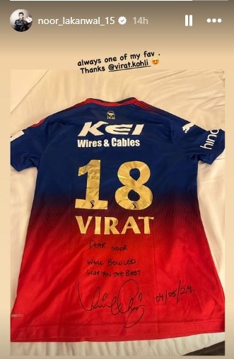 virat kohli's million-dollar post-match gesture for noor ahmad after getting dismissed to gt bowler in ipl 2024 tie