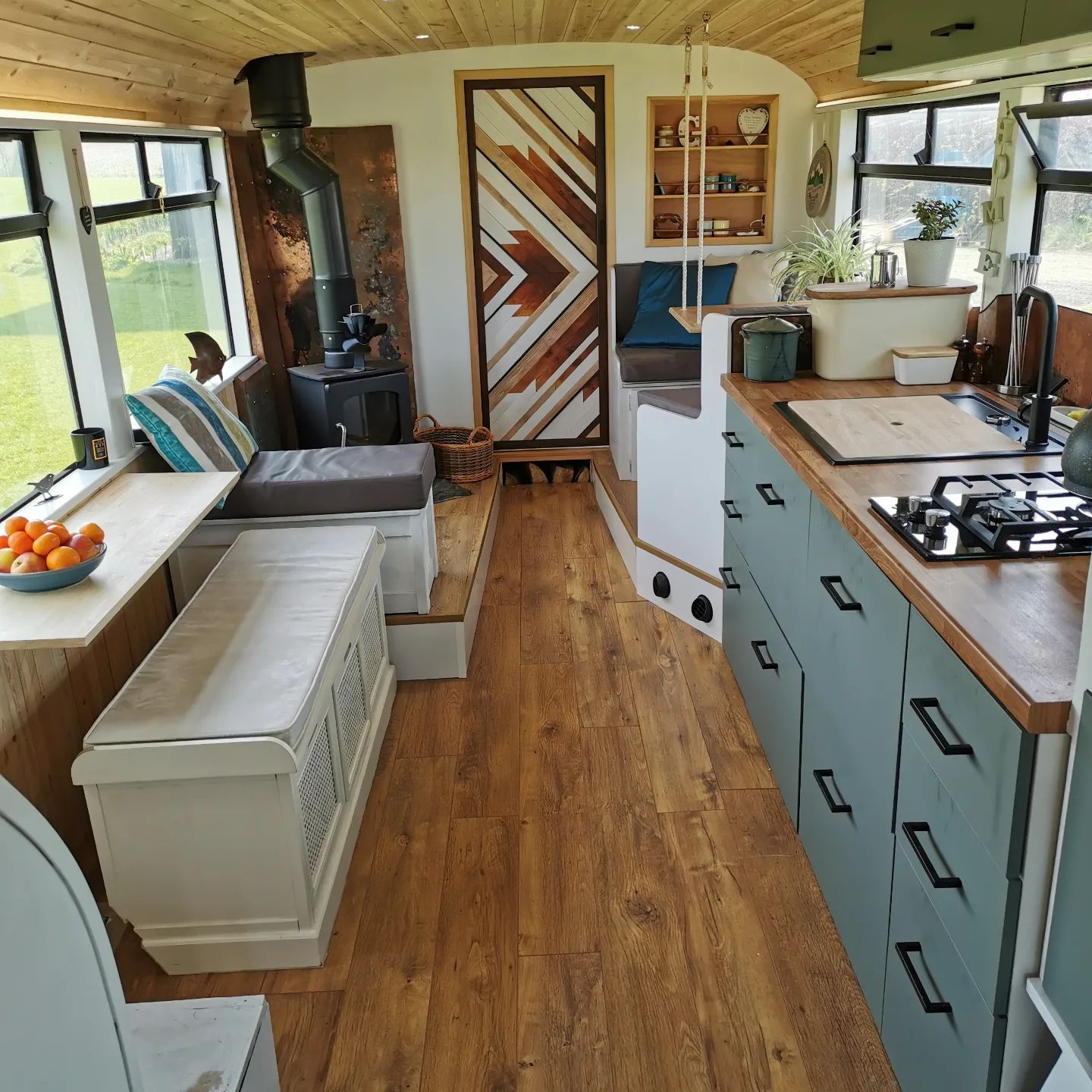 driven to diy: 'we converted a 1997 double decker school bus into an off-grid living space for £28,000'