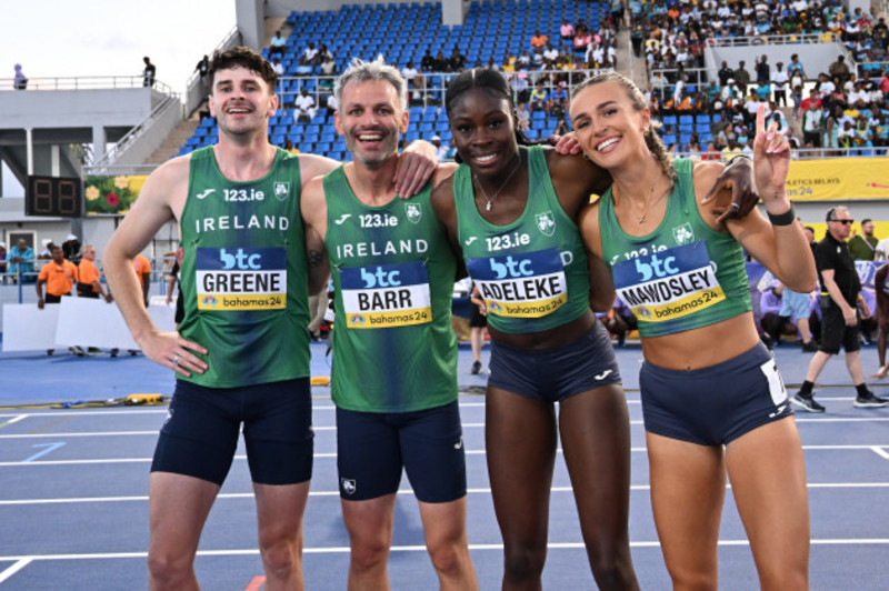 two irish relay teams seal olympic places with stunning runs in the bahamas