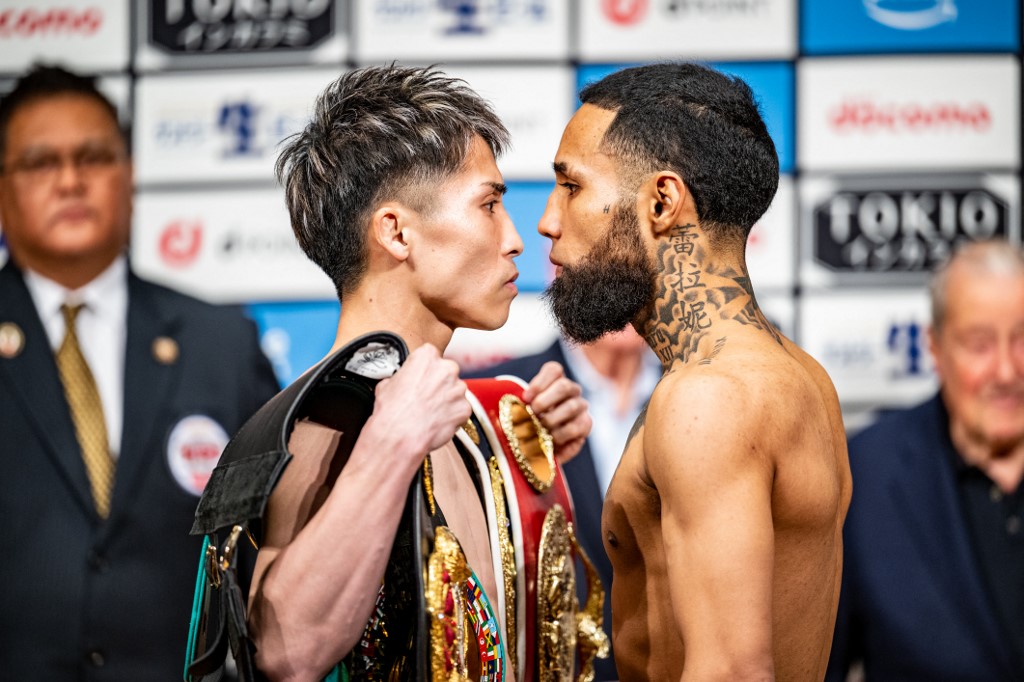 naoya inoue, luis nery make weight for tokyo dome title fight