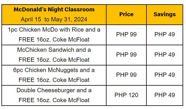 mcdonald's reopens night classroom for students and teachers