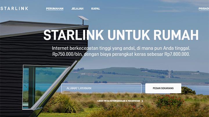 layanan internet starlink sudah bisa dipesan, biaya langganan rp750 ribu per bulan