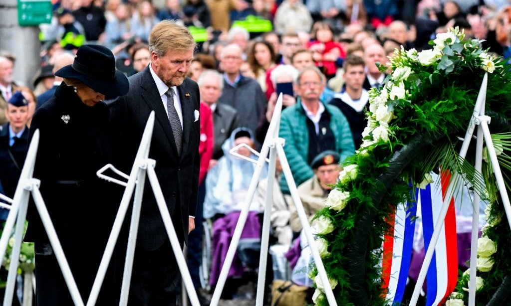 dodenherdenking 2024: koningspaar herdenkt oorlogsslachtoffers op de dam