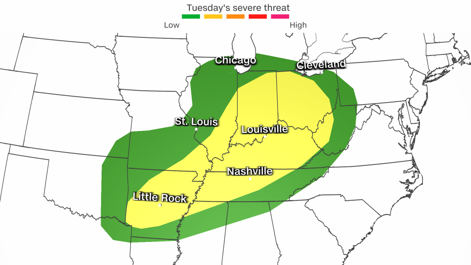 multiday severe weather threat could continue tornado streak this week