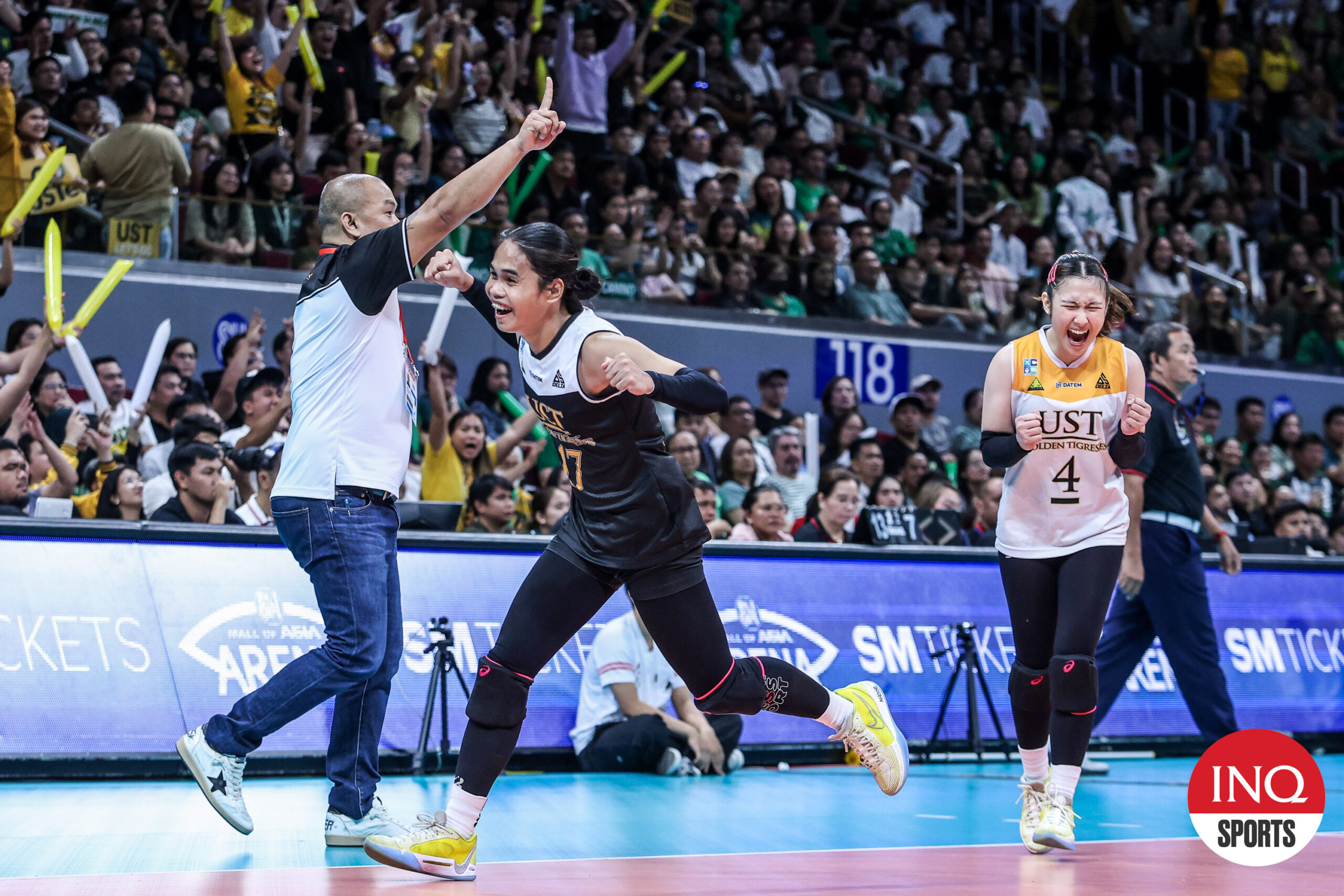 ust tigresses back in uaap volleyball finals after dethroning la salle