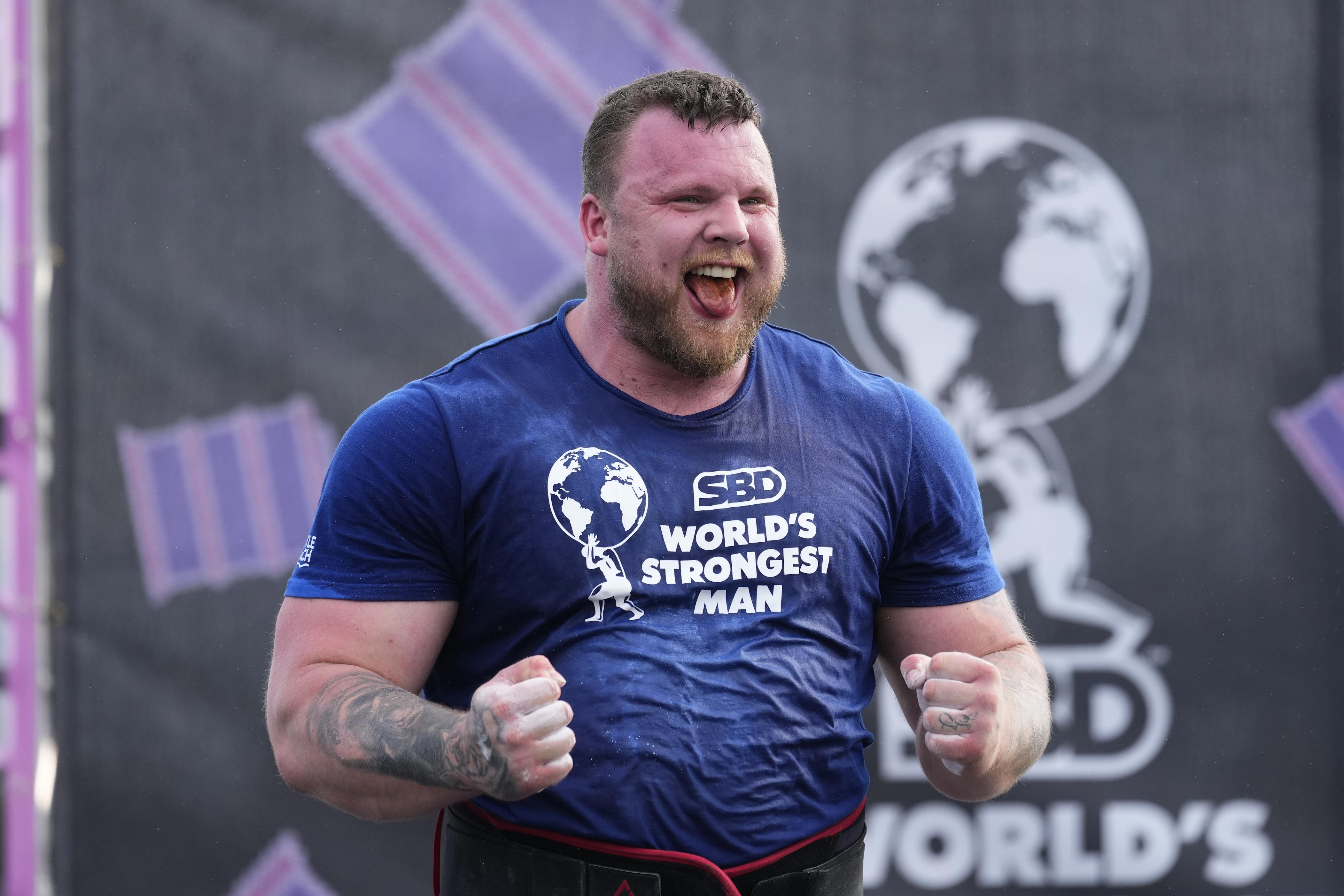 tom stoltman wins world's strongest man competition for third time in four years