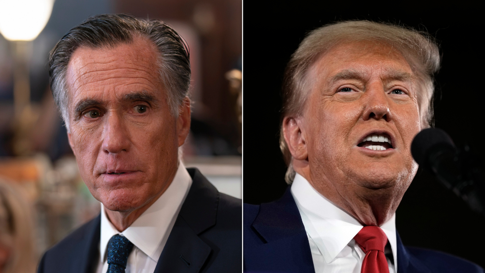 donald trump echoes mitt romney's comment about people automatically voting democrat