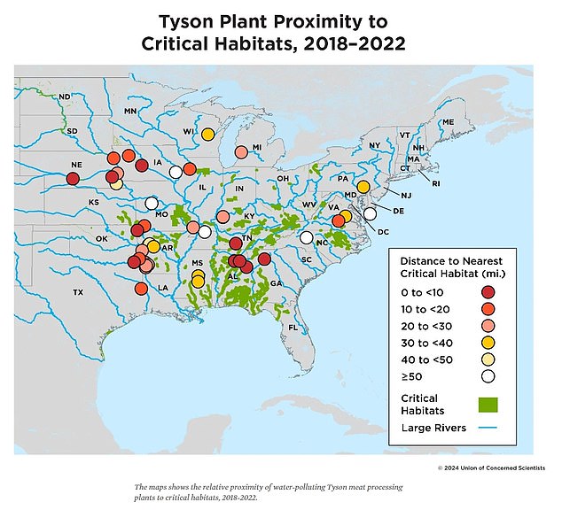 tyson foods dumps 87billion gallons of toxic waste scientists reveal