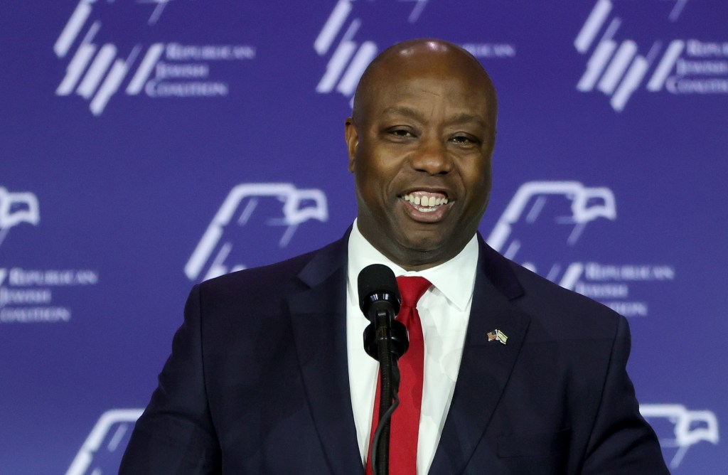 tim scott embraces trump's election denialism, won't commit to accept results