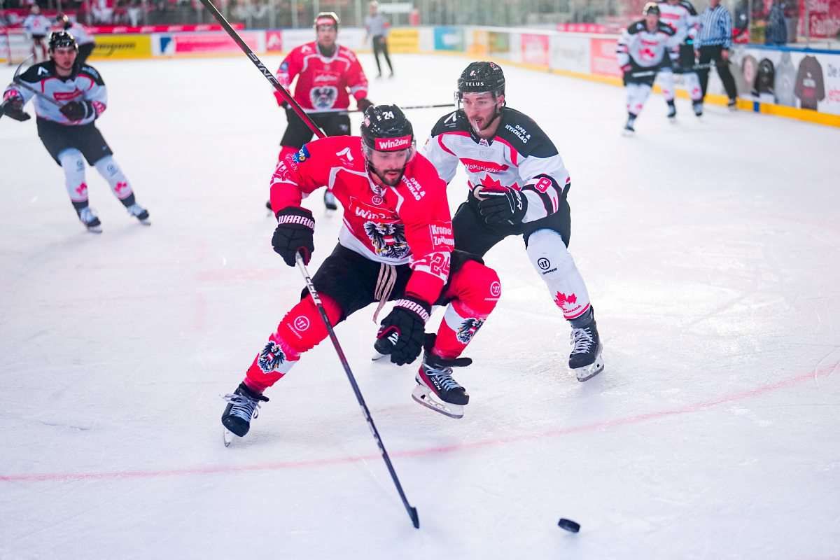 österreichs eishockeyteam verliert wm-testspiel gegen kanada 1:5