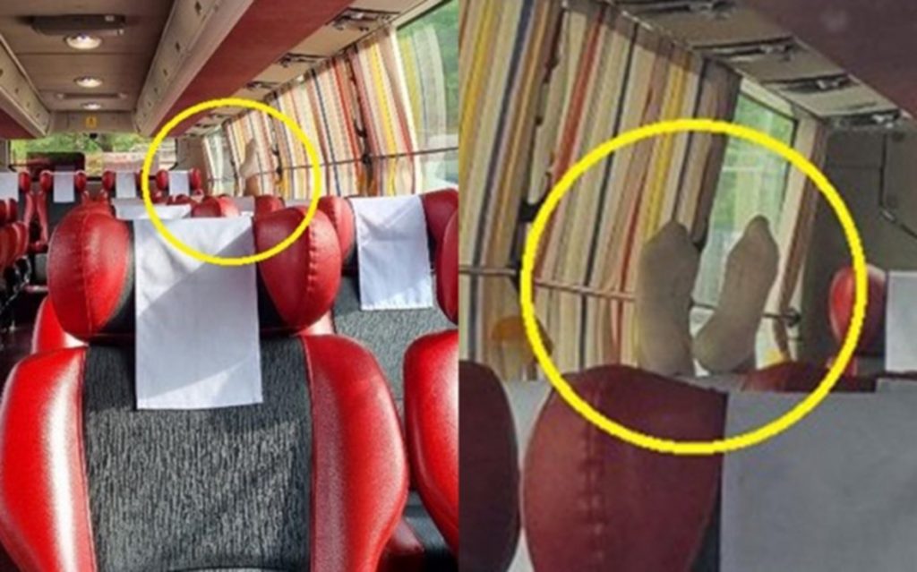 韓国で時々見られる「行儀の悪い」バス乗客…運転手を惑わす「鏡に映る客の足」