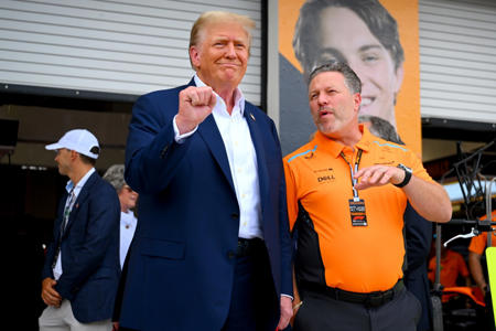 Donald Trump attends Miami Grand Prix after his $250,000-a-ticket fundraiser was shut down<br><br>