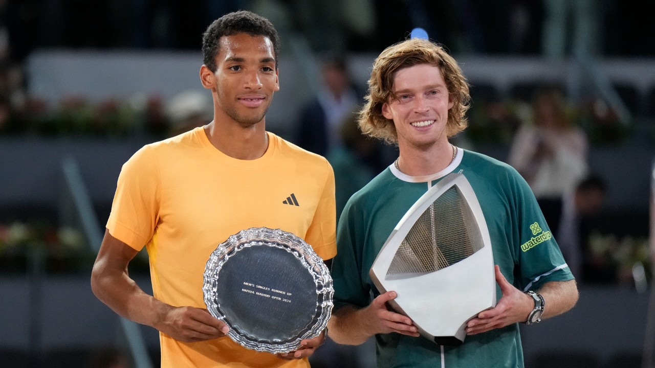 canada’s felix auger-aliassime loses to andrey rublev in madrid open final