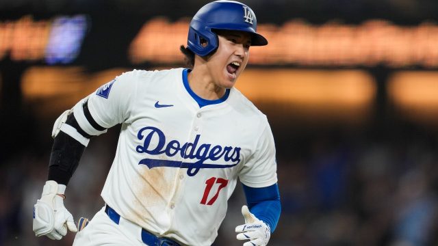 shohei ohtani homers twice as dodgers sweep series against braves