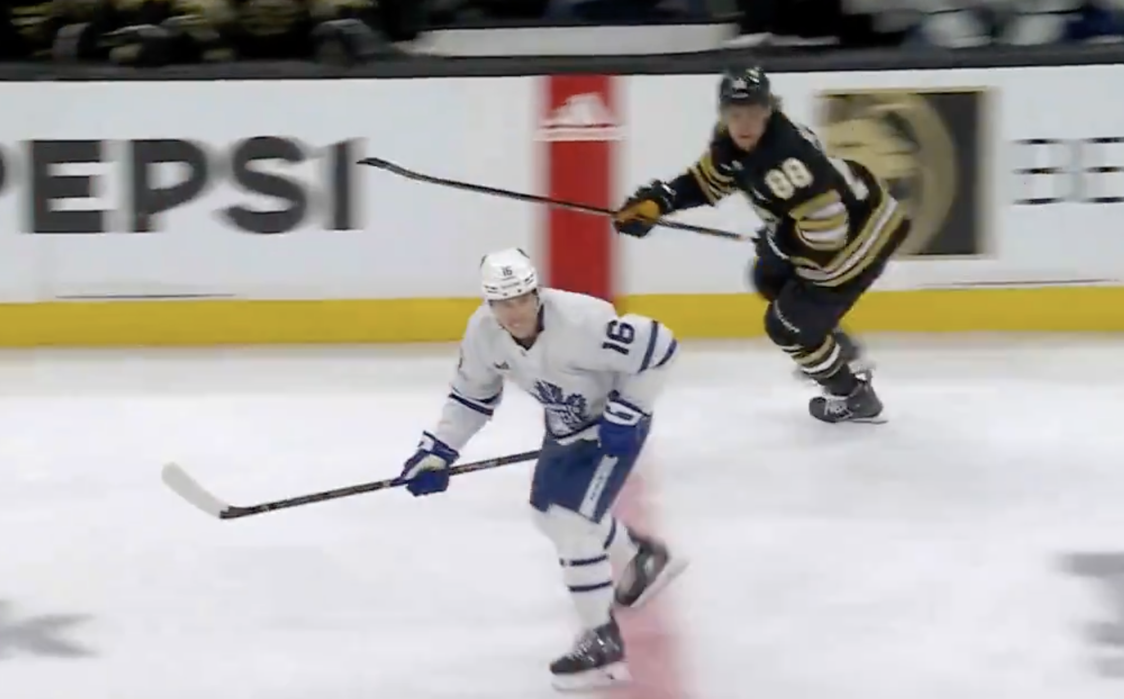 nhl fans ripped mitch marner for his awful back-checking effort on the bruins' game 7 winning goal