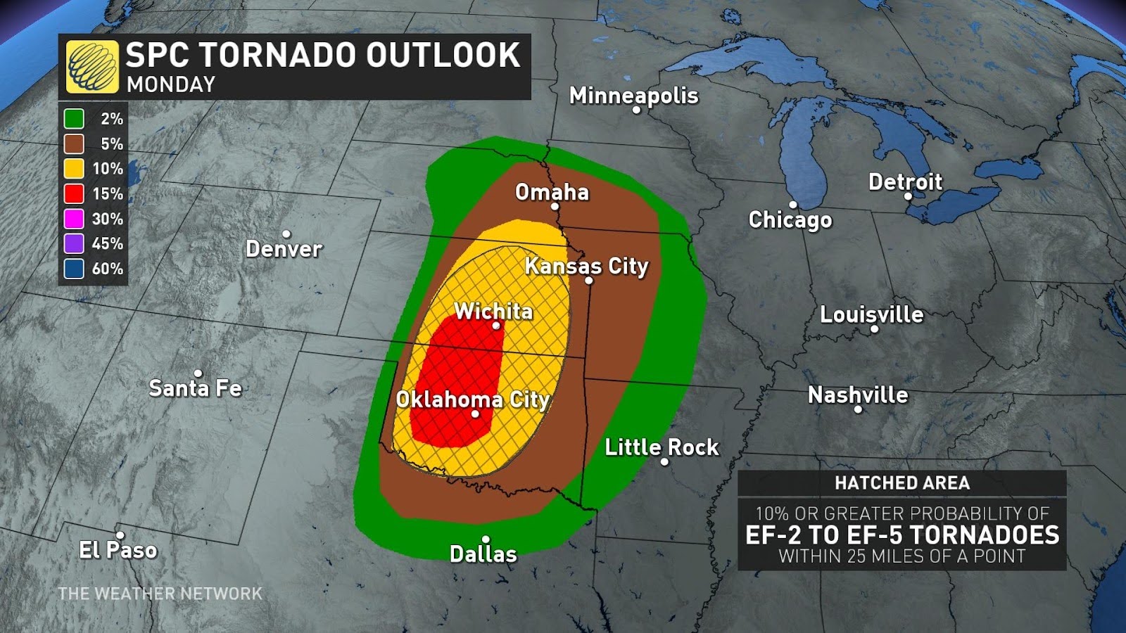strong tornadoes, 'giant' hail possible monday as storms target u.s.