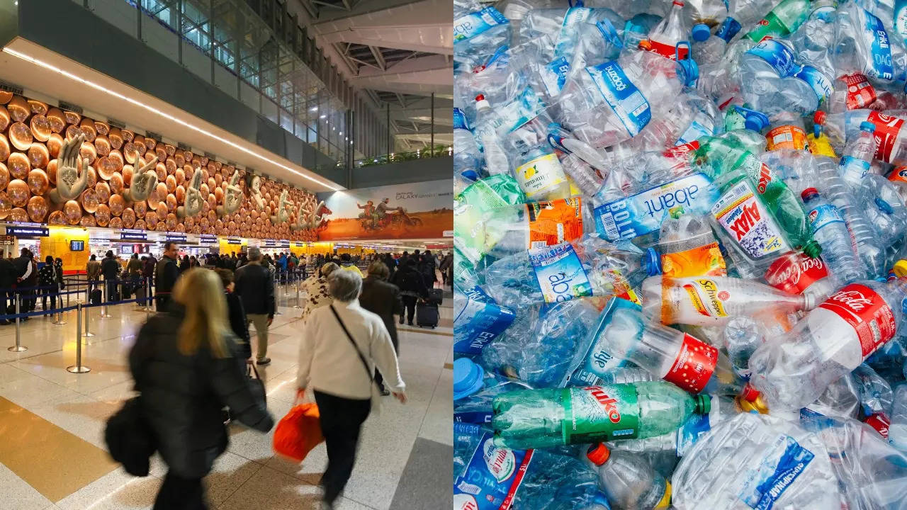 delhi airport slammed for its plastic bottle ‘graveyard’ despite ban