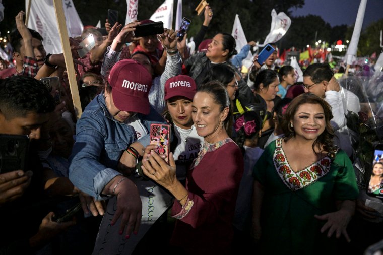 the shadow of trump looms over the woman set to be mexico’s next president