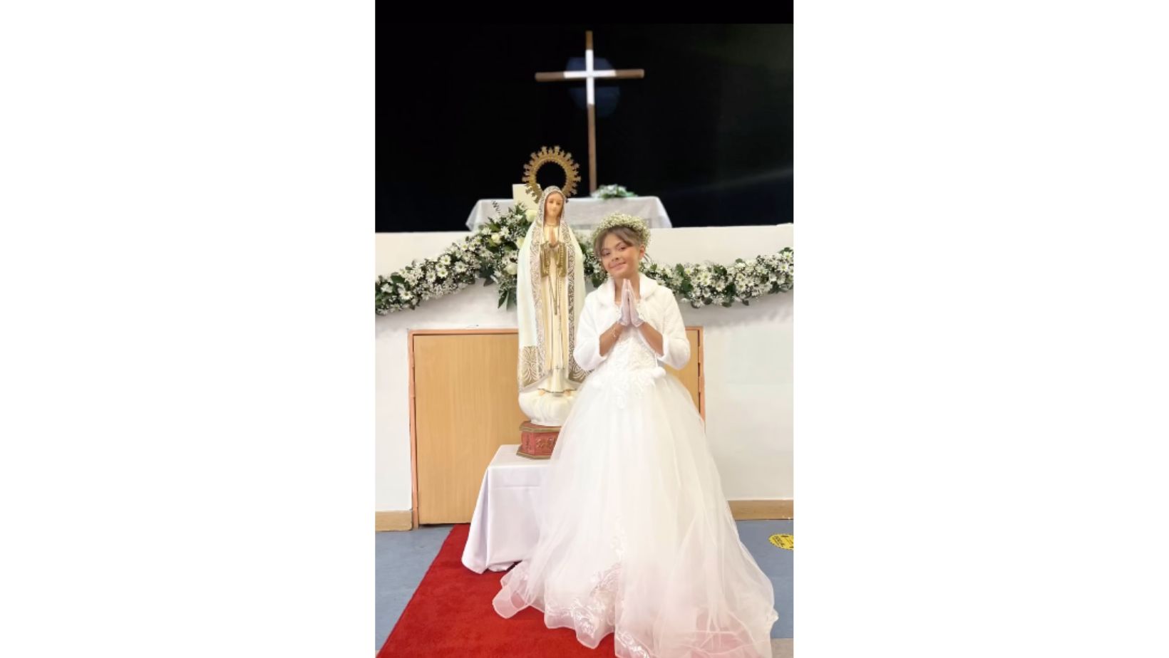hija de cristian castro celebra su primera comunión, sin la presencia del cantante (ni la abuela)