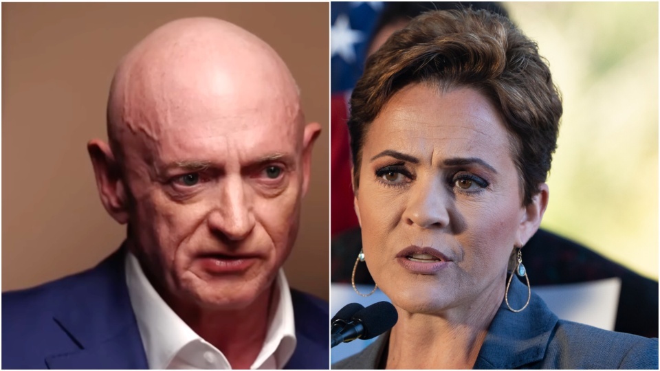 mark kelly sounds the alarm on kari lake's 'dangerous' message to supporters