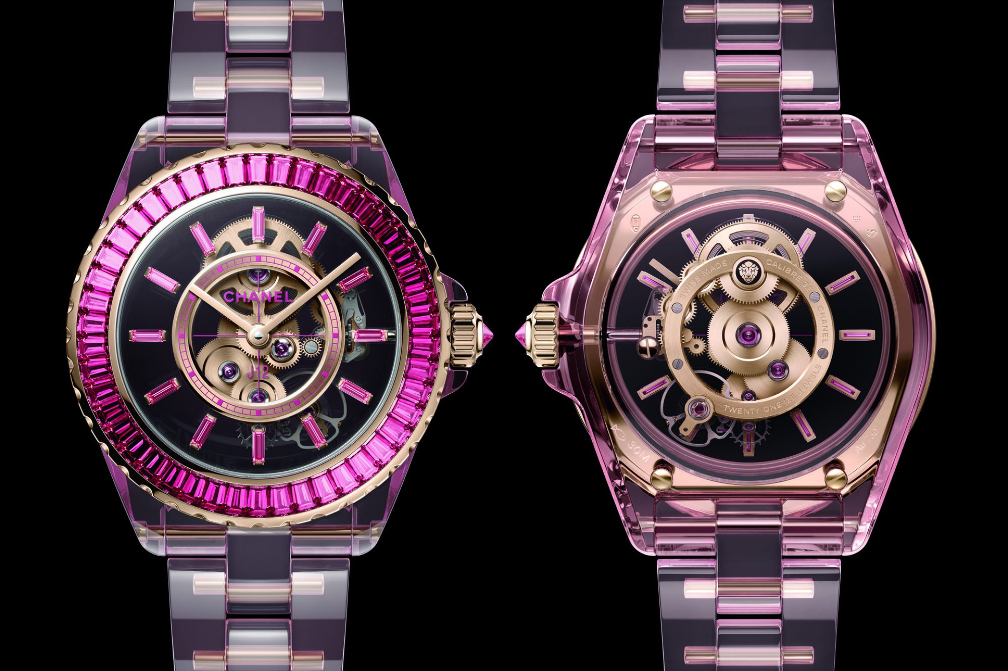 watches and wonders edit: chanel’s couture o’clock and pink edition timepieces wow with design elements and technical features, under the direction of arnaud chastaingt