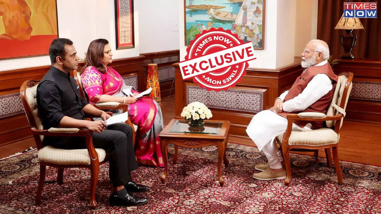 pm on 'muslim league' tag on congress: watch the big interview on times now at 9 pm