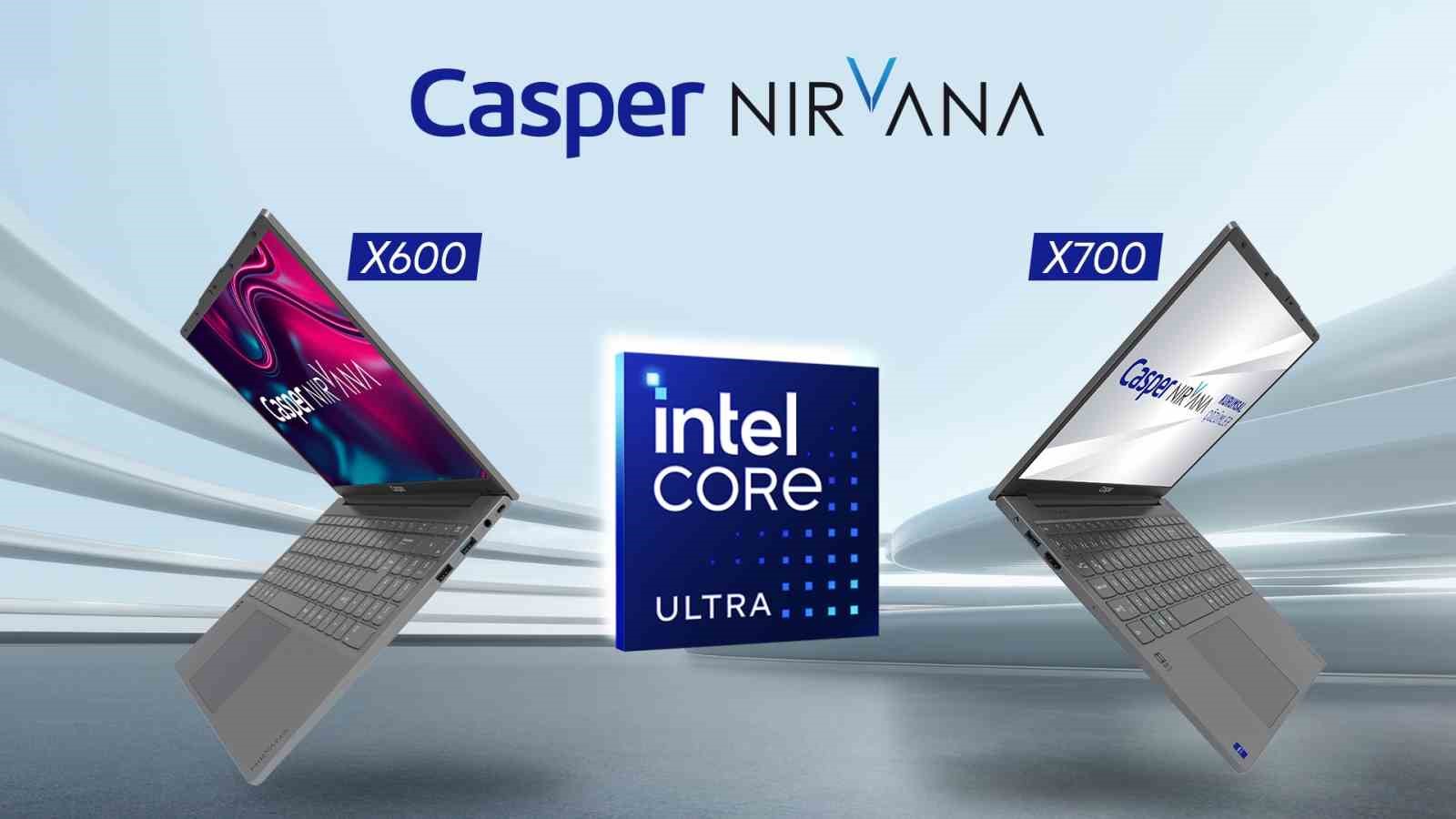 microsoft, casper nirvana x600 ve x700, intel series 1 işlemci ile yenilendi