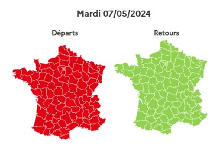 ponts de mai: un mardi très difficile attendu sur les routes françaises