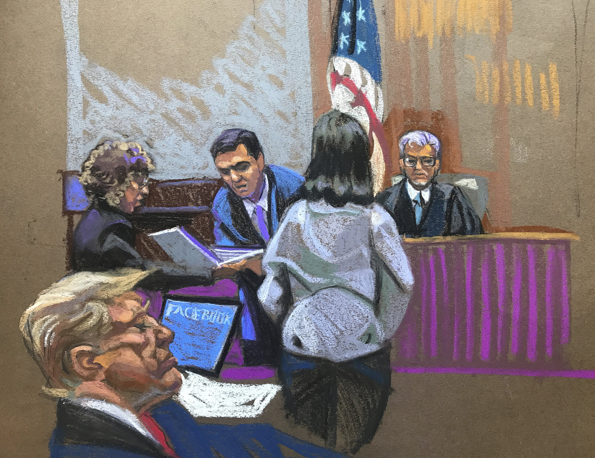 courtroom sketch artist enjoys drawing 1 particular element in trump trial