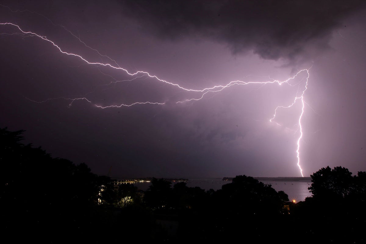 thunderstorm warnings issued for much of uk
