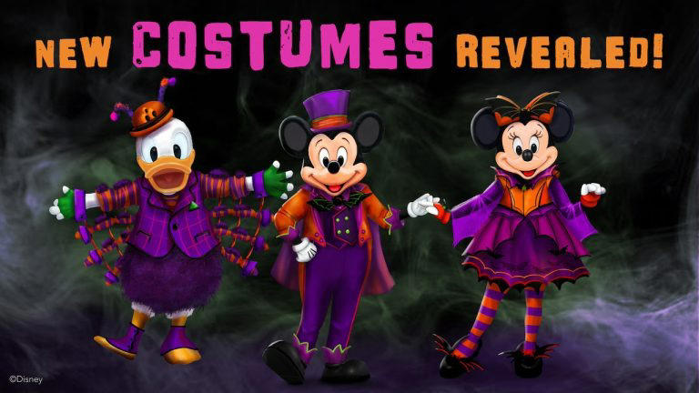 Disney Cruise Line has given a first look at new Halloween on the High Seas costumes for Mickey, Minnie, and Donald for 2024. Mickey and Minnie’s outfits are dapper orange and purple looks. Minnie wears a bag-inspired bow while Mickey has a top hat. Donald has put together a “gentleman spider costume” including spider legs ... Read more