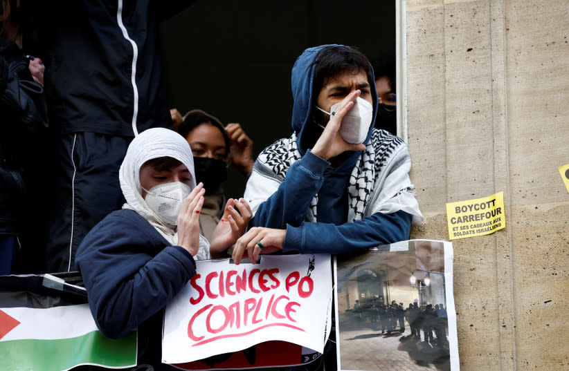 escuela de sciences po en parís rechaza demanda de los manifestantes de revisar lazos con israel