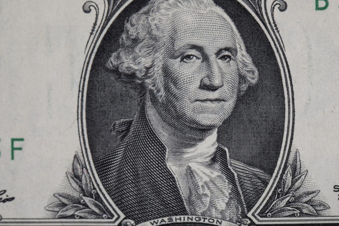 USA dollar in macro shot