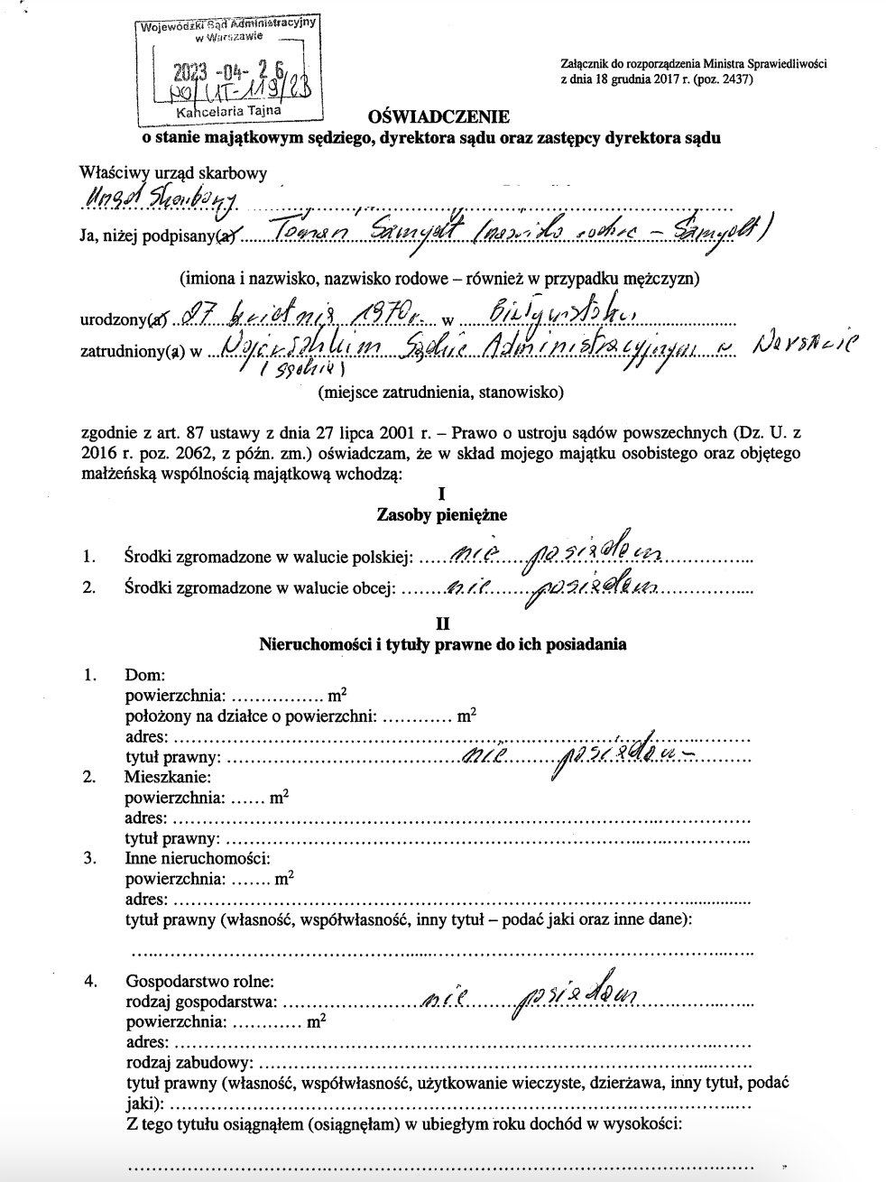 prześwietlamy majątek sędziego szmydta, który poprosił białoruś o azyl. jedna rzecz przykuwa uwagę