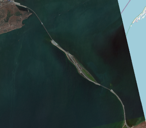 satellite images show russia no longer using crimean bridge to supply troops in ukraine