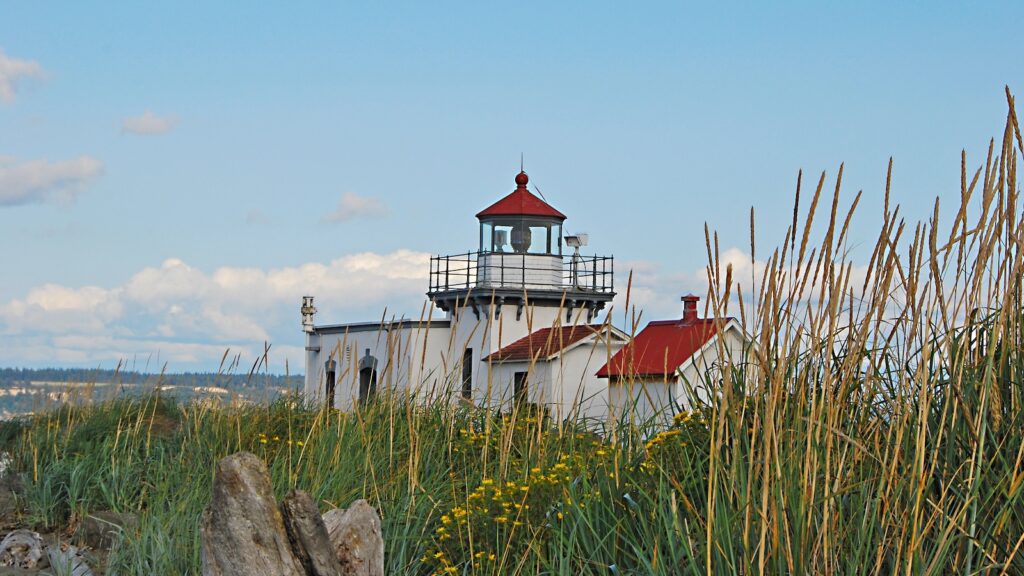 <p>Built in 1879, the Point No Point Lighthouse is the oldest lighthouse in Puget Sound. Located on Point No Point on the west side of the sound, this 30-foot-tall lighthouse was, for years, an extremely isolated location for the lightkeepers, as no roads led to the area, and all supplies were delivered by boat.</p><p>Today, the lighthouse is the main attraction of Point No Point Park, which is managed by the county. The nearby lightkeeper’s quarters are still standing and can be rented as a vacation home for those seeking a unique lodging experience. Don’t worry; taking a boat to the area is no longer required.</p>
