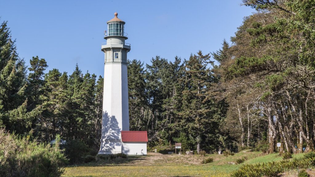 <p>At 107 feet tall, the Grays Harbor Lighthouse is the third tallest on the West Coast and the tallest in Washington State. Located in Westport, Washington, it stands watch over the entrance to Grays Harbor as it has since it was built in the late 1800’s.</p><p>Today, visitors can take tours of this still-operational lighthouse where, on a clear day, you can even catch a glimpse of Mt. Rainier from the top.</p>