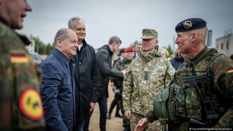 scholz vows germany's 'unwavering' support for baltics