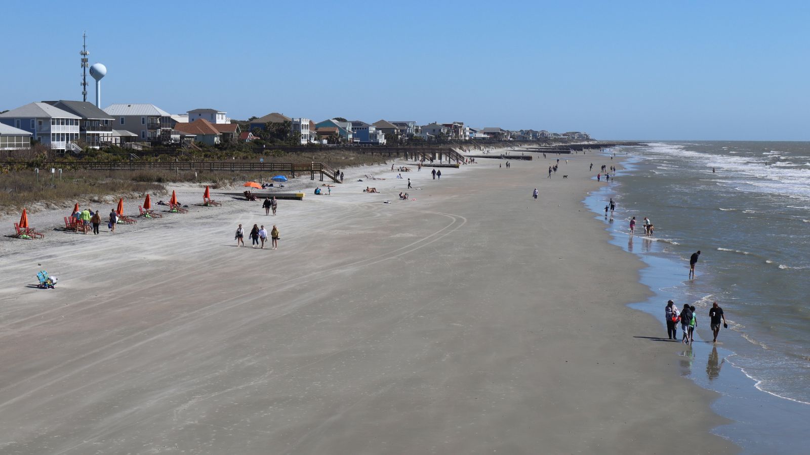 <p><a href="https://www.farandwide.com/s/best-small-beach-towns-united-states-6e7f0e8f46d24b9e">Far & Wide</a> writes, “The Folly Beach Pier is the focal point of this pretty little beach town. It creates the perfect place for people to take strolls, fish and watch the sunrise.” Because it’s a small beach town, Folly Beach is a great place to relocate to if you’re after a relaxed lifestyle. </p>