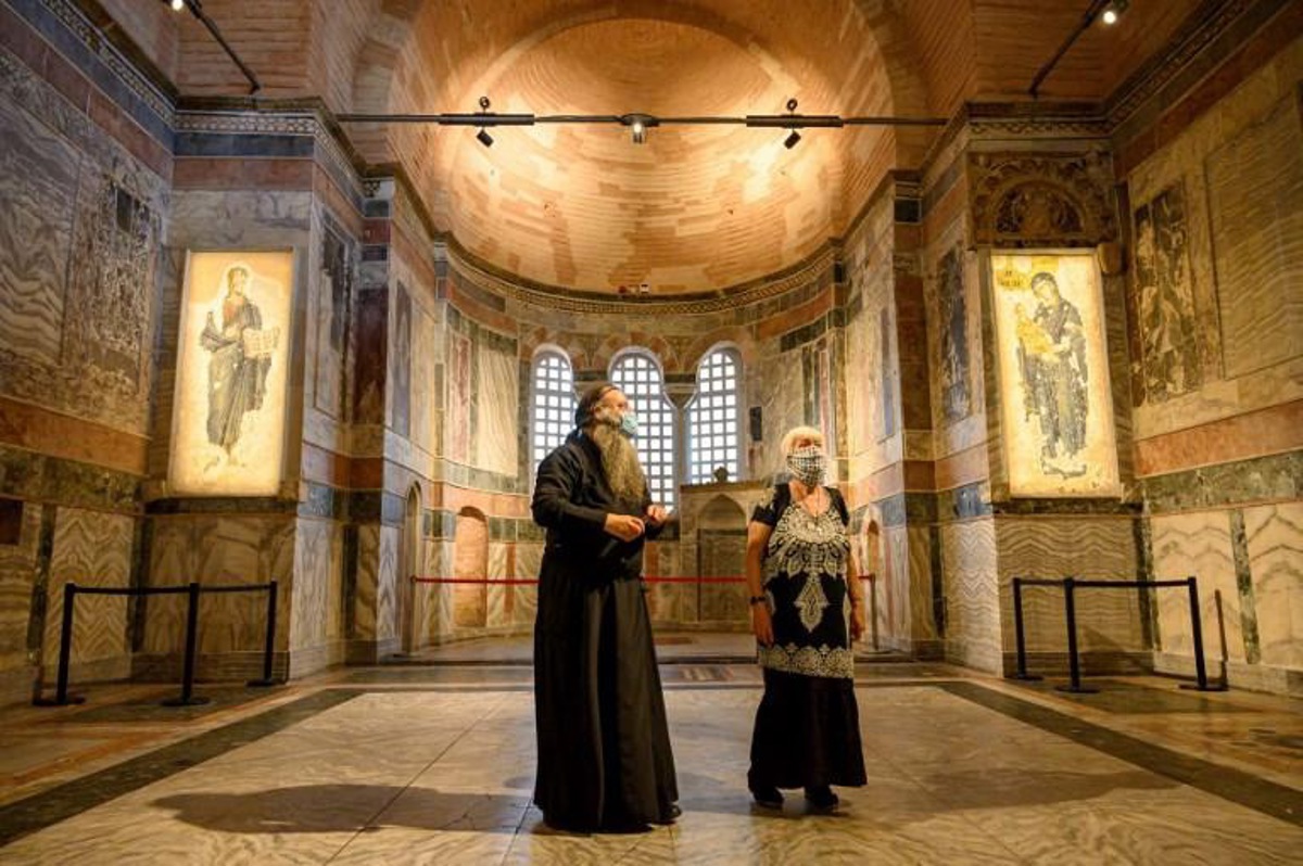 l'ex-église saint-sauveur-in-chora d'istanbul rouvre ses portes en tant que mosquée