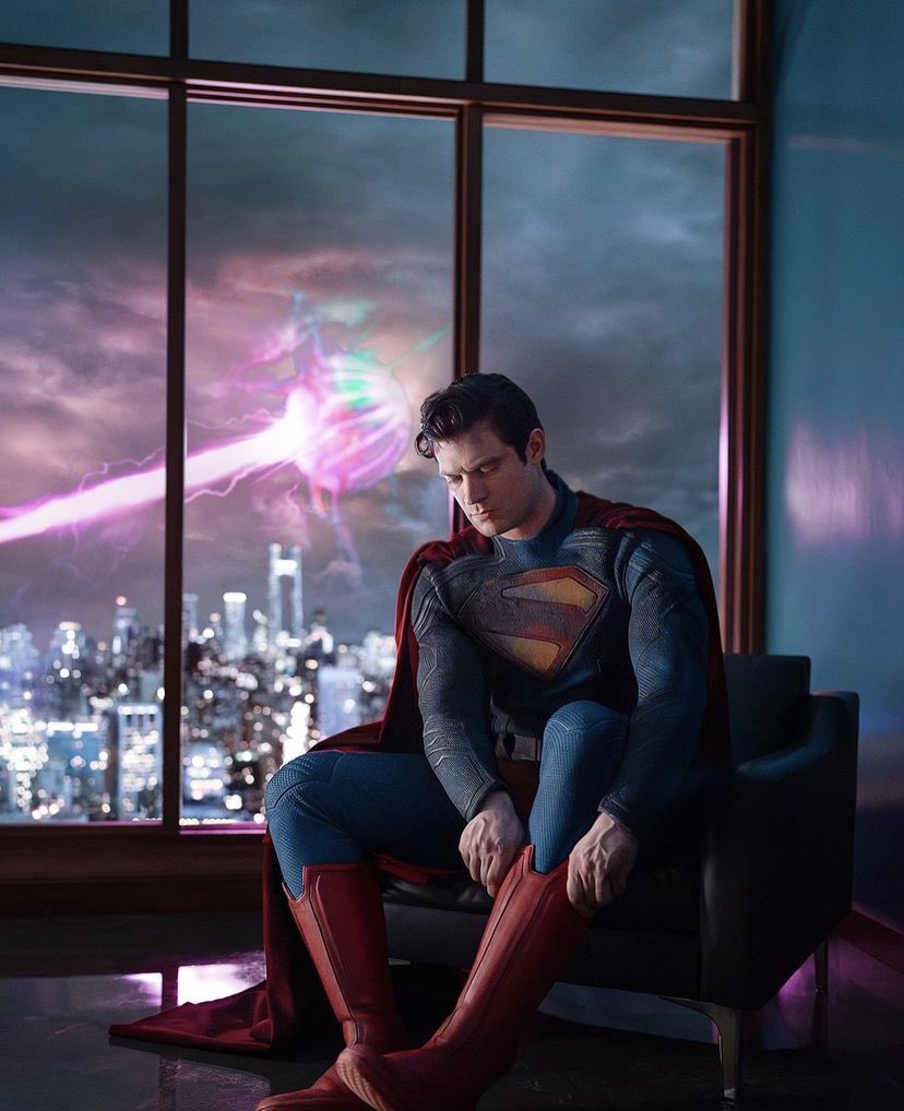 james gunn's new superman suit debuts: see david corenswet as the man of steel in new look at 2025 superhero film