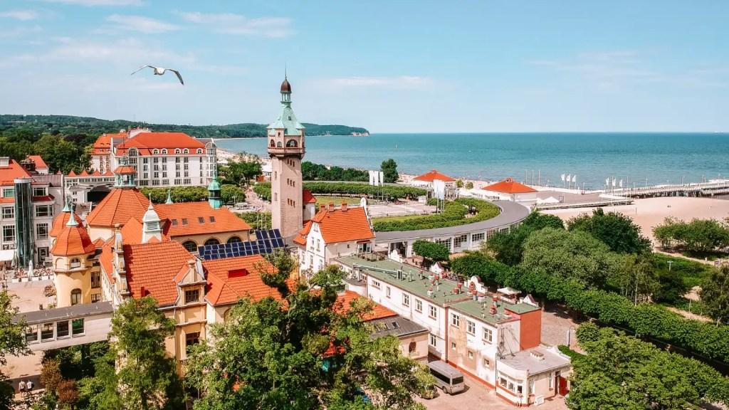 <p>If you’re looking for a cooler <a href="https://worldwildschooling.com/best-european-beaches/">beach vacation</a>, Sopot along Poland’s Baltic Sea coastline is a fantastic option. Not only is Sopot an affordable alternative to Europe’s pricier destinations, but it’s also home to a gorgeous stretch of golden sand beach perfect for relaxing, swimming, and enjoying a mild summer break. In July, you can expect temperatures of 77°F (22°C). </p><p>A short train ride from Gdansk, there are many things to see and do in Sopot. When you’re not relaxing on the beach or walking along the longest wooden pier in Europe, treat yourself to a massage in a world-class spa or party the night away in one of the nightclubs.</p><p class="has-text-align-center has-medium-font-size">Read also: <a href="https://worldwildschooling.com/european-destinations-for-a-romantic-getaway/">Romantic European Destinations</a></p>