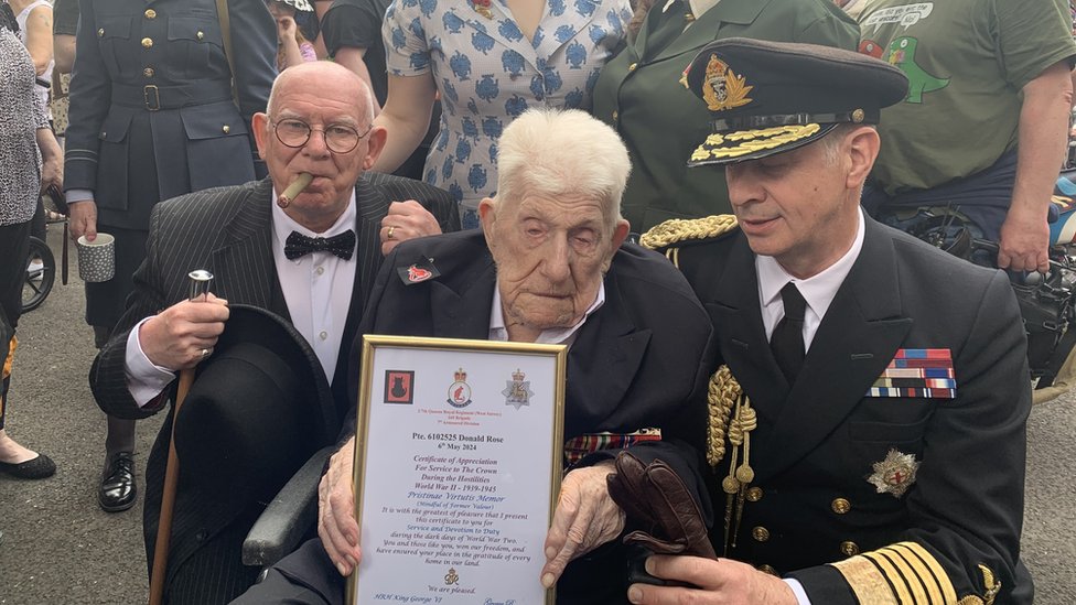 uk's oldest ww2 veteran honoured by spitfire flypast