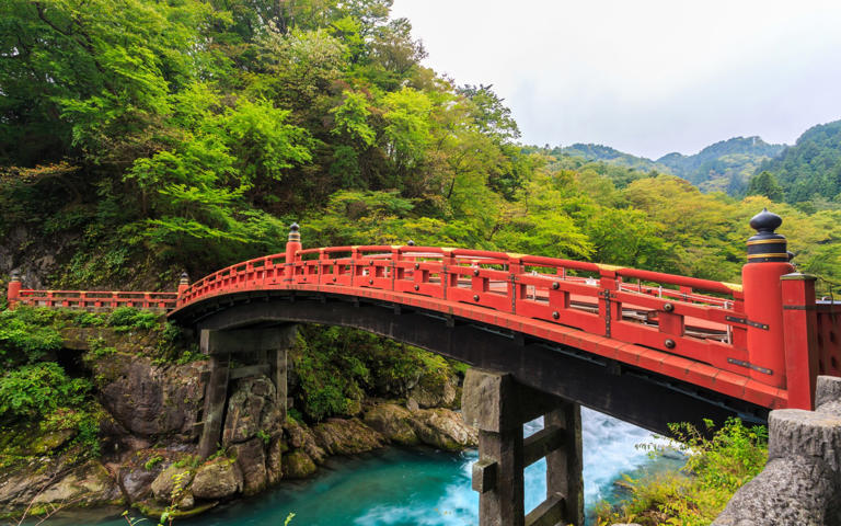 The 17th-century Shinkyo Bridge in Tochigi, Japan - Getty Images
