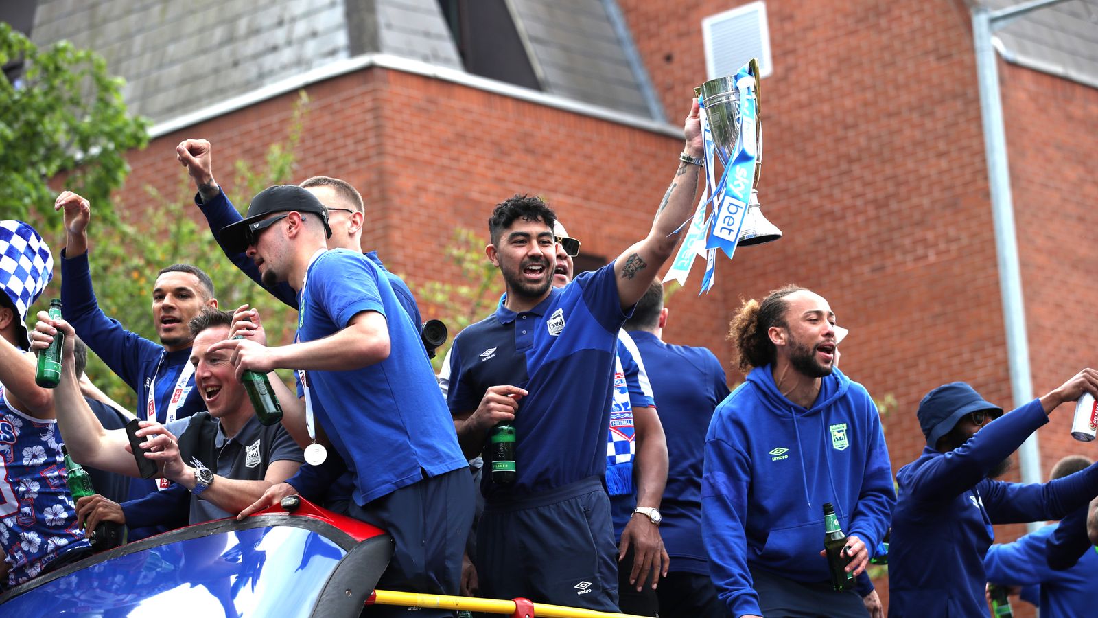ipswich town fans enjoy 'long-awaited' celebrations after premier league promotion
