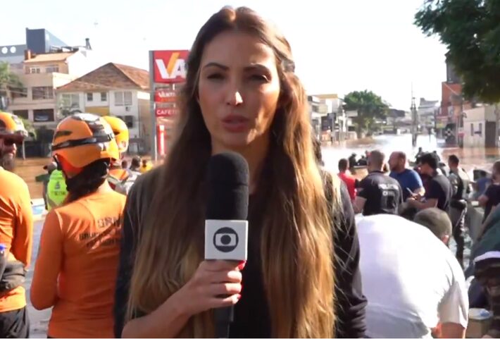 patrícia poeta apresenta o ‘encontro’ ao vivo do rio grande do sul e acompanha resgates: ‘desolador’