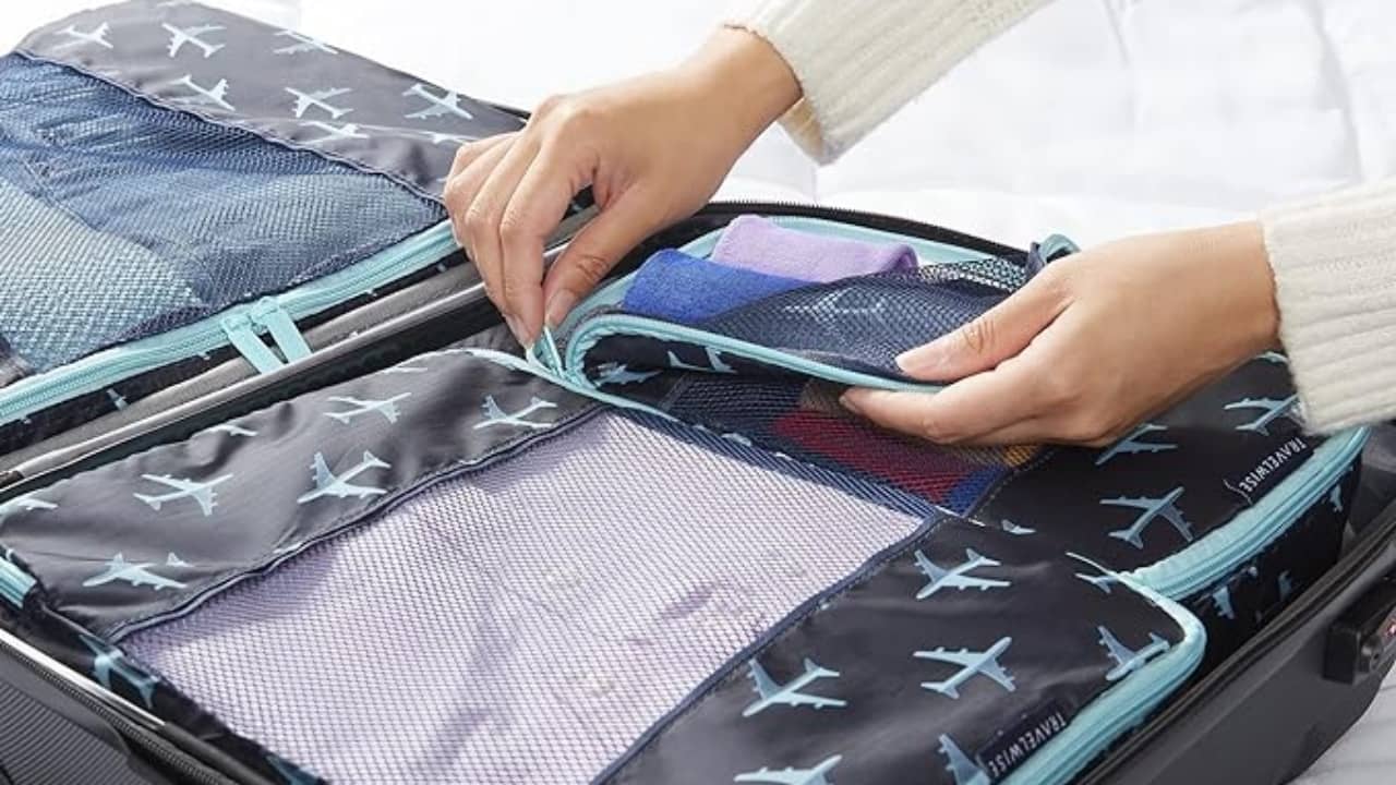 <p><a href="https://www.eminent.com/blogs/eminent-blog/are-packing-cubes-worth-it" rel="nofollow noopener">Packing cubes</a> work great for delicate items, protecting them from other garments and items in your luggage.</p><p>For best results, unpack the cubes as soon as possible and expose them to steam using the tip above about hanging them in the bathroom while you shower.</p>