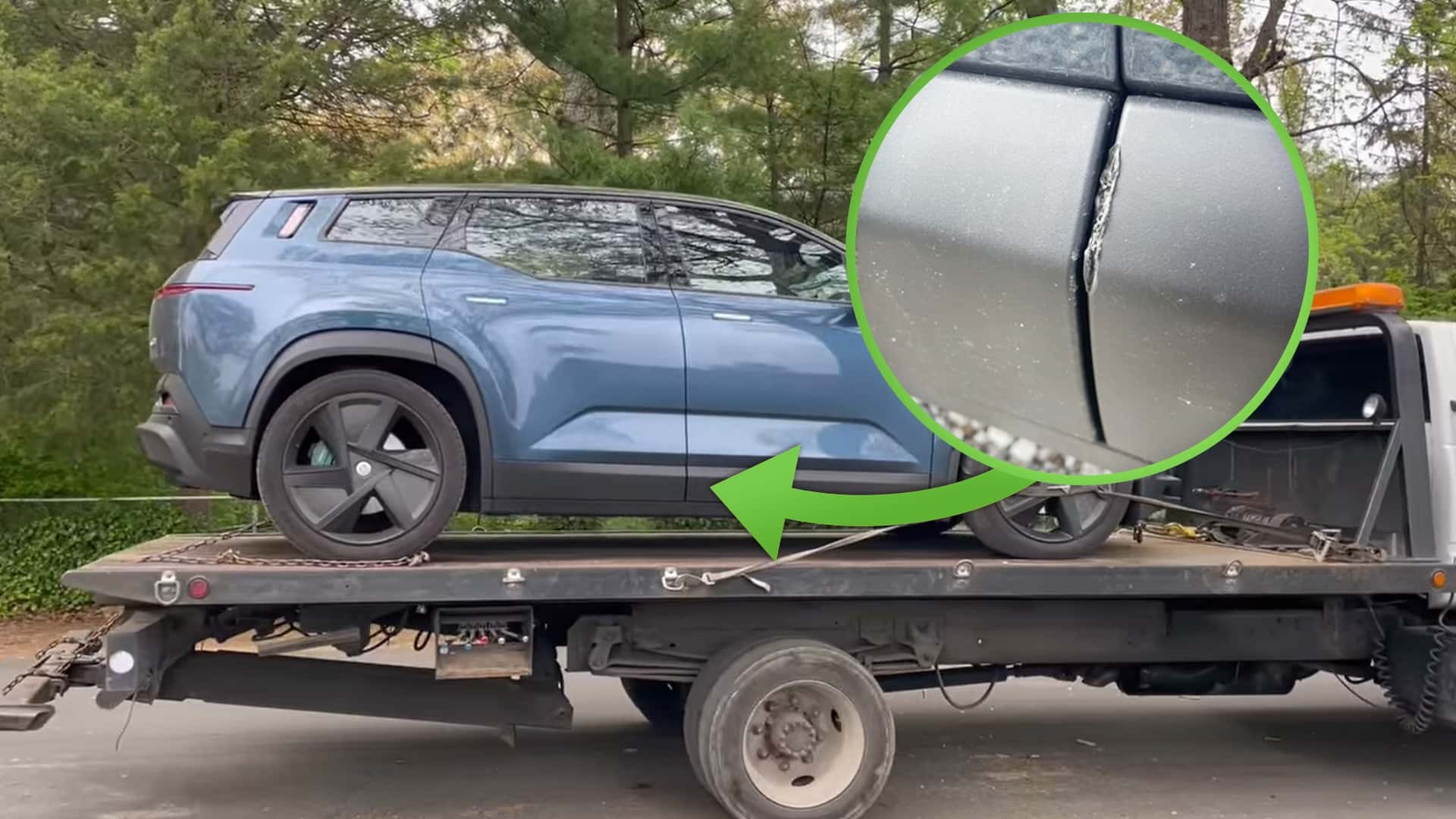 how to, fisker ocean totaled because body shops couldn't find parts to fix tiny door ding