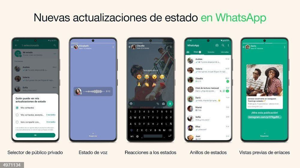 android, whatsapp extiende la duración de estados a un minuto y cambia por completo su interfaz