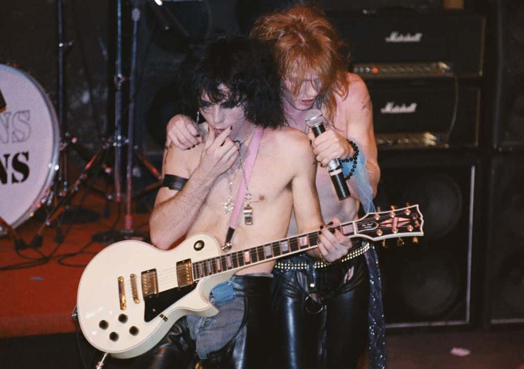 <p>The spring of 1985 continued to be a turbulent time for this new band when they lost lead guitarist Tracii Guns and drummer Rob Gardner. While this effectively meant the departure of those members who’d been part of the band LA Guns, the band didn’t drop the “Guns” from its name. Presumably, they figured that “Roses” as a hard rock band would have been a hard sell!</p>